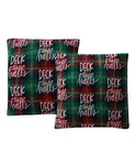 Morgan Home Holiday Print Plush 18 Decorative Pillow 4-PACK. Fixed Price $33.88.