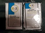 Lot 2 - Room + Retreat Cool Comfort Zipper Pillow Protector Standard/queen White. Fixed Price $9.99.