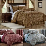 Chezmoi Collection Adelle 7-PIECE Paisley Jacquard Embroidered Comforter. Fixed Price $119.99.