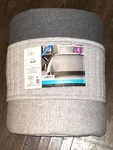 Mainstays Gray Floral Cotton Polyester Quilt King Size Reversible New Nwt. Fixed Price $39.99.