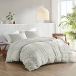 All Season Bedding Soft Microfiber Grid Duvet Cover Set Twin Full Queen King Cal. Fixed Price $51.99.
