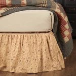 Maisie Primitive Queen Bed Skirt Floral Natural Black Cotton 60X80X16 Vhc Brands. Fixed Price $59.95.