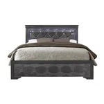 Global Furniture Usa Pompei Metallic Gray Queen Bed W/ Led Light. Fixed Price $388.99.