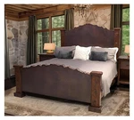 Canyon Ridge Rustic Bed Frame With Copper Live Edge Headboard & Footboard. Fixed Price $6634.99.