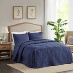 Madison Park 3 Pcs Split Corner Quilted Bedspread, Classic Design, Lightweight. Fixed Price $129.99.