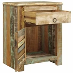 Vidaxl End Table Antique-style Cabinet, 17.7X13X21.7 Inches Solid Reclaimed Wood. Fixed Price $266.99.