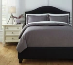 Signature Design By Ashley Q498003Q Coverlet Set, Queen, Gray. Fixed Price $50.00.