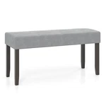 Upholstered Entryway Bench W/padded Seat Solid Rubber Wood Legs For Living Room. Fixed Price $59.99.