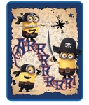 Universal Despicable Me Minions Pirate Sherpa Throw New. Fixed Price $24.95.