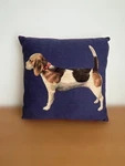 Iosis Yves Delorme Pillow Cover Gobelin Weave Beagle Dog With Cushion Authentic. Fixed Price $285.00.