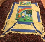 Jcpenney Vintage Mcm Sun Bonnet Sue Bedding Set Twin Comforter Curtains Sham. Fixed Price $189.50.