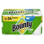 Bounty Select-a-size Double Paper Towels 12 Rolls 2-PLY 82 Sheets. Fixed Price $28.55.