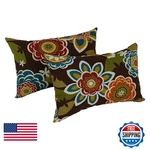 Blazing Needles Rectangular Throw Pillows Set Of 12 X 20 Pike Azure. Fixed Price $77.71.