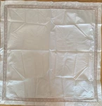 Hudson Park Luxe Inset Lace Euro Sham 28 White 100% Egyptian Cotton. Fixed Price $19.71.