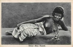 Italian East Africa Semi-nude Woman With Jewelry Reclining On Bed 1920'S. Fixed Price $9.99.