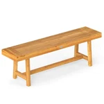63 Inch Solid Wood Bench, Rustic Farmhouse Narrow For Up To People. Fixed Price $114.99.