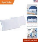 Certipur Certified King Size Shredded Gel Pillows 2 Pack Ultimate Comfort. Fixed Price $163.99.