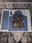 Vtg 90S Joan Messmore Vip Garden Fence Hummingbird Apron Fabric Panel Rare #520. Fixed Price $16.99.