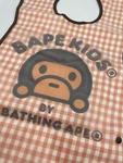 New Bathing Bape Kids Bib Gingham Checkered Baby Milo Camo Toddler Vtg. Fixed Price $60.00.