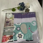 New Carters Zoo Crib Set: Comforter, Dust Ruffle, Sheet, Nursery Organizer. Fixed Price $64.31.