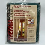 Commonwealth Thermalogic Insulated Solid Green Curtains Panels Set Tab Top 80X95. Fixed Price $69.95.