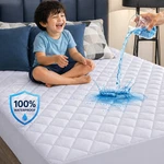 100% Waterproof Mattress Protector Quilted Pad Cover Breathable Fitted. Fixed Price $17.99.