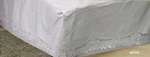 Creative Linens Battenburg Lace Bedskirt Dust Ruffle Twin White 100% Cotton. Fixed Price $45.99.
