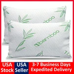 Bamboo Pillows 2 Pack King Queen Size Memory Foam Cooling Bed New. Fixed Price $44.99.