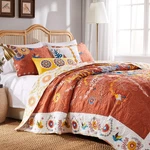 Greenland Home Barefoot Bungalow Topanga Quilt Set, 3-PIECE King/cal King, Multi. Fixed Price $136.99.