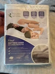 Waterproof Vinyl Mattress Protector Bed Bug & Allergen Cover Full Size. Fixed Price $14.99.
