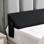 Bed Wedge Pillow Gap Filler King Headboard Triangle Foam Cushion Black Fr. Fixed Price $52.99.