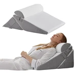 Bedluxe Wedge Headboard, 3PCS Orthopedic Pillows Set For Aft.... Fixed Price $70.08.