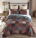 Donna Sharp Appalachia Plaid Pieced Cotton King Quilt Set Patchwork 3 Pce.. Fixed Price $149.00.