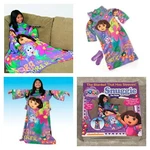 Snuggie Kids Dora The Explorer Slipper Socks Fleece Blanket Robe Wearable New. Fixed Price $39.99.