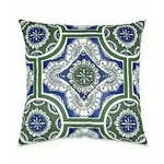 Real Simple Sutton Euro Pillow Shams Set Of Blue Green 26X26 Cotton Geometric. Fixed Price $44.09.