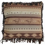Carstens Inc. Brown Mustang Euro Pillow Sham 27X27. Fixed Price $19.99.