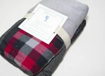 Pottery Barn Kids Gray Red Plaid Patch Work Square Euro Pillow Cover Sham New. Fixed Price $20.00.