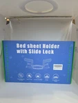 Bed Sheet Holders For Corners, Fitted Grey Brand New. Fixed Price $24.97.